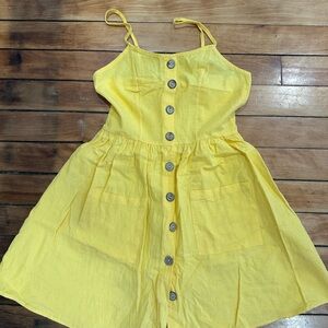 Yellow Button-Down Sundress